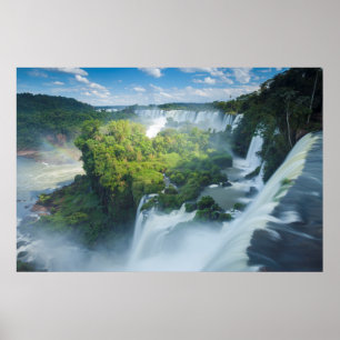 Igauzu nedgångar i Argentina Poster