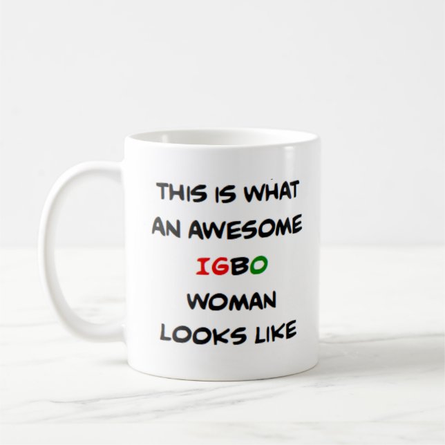 igbo kvinna, fantastisk kaffemugg (Vänster)