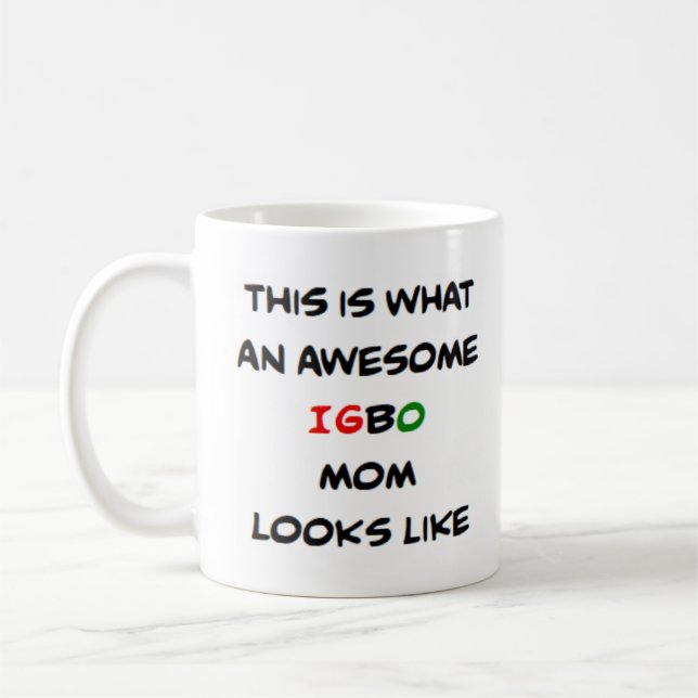 igbo mamma, fantastisk kaffemugg (Vänster)