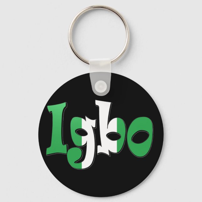 Igbo (Nigerianska Flagga) Nyckelring (Framsida)