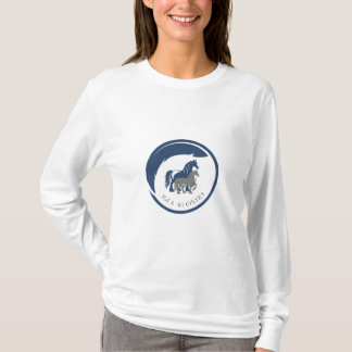 IGEA Women's Basic Långärmad T-Shirt