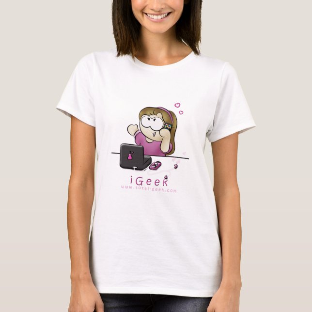 iGeekflickaskjorta T-shirt (Framsida)