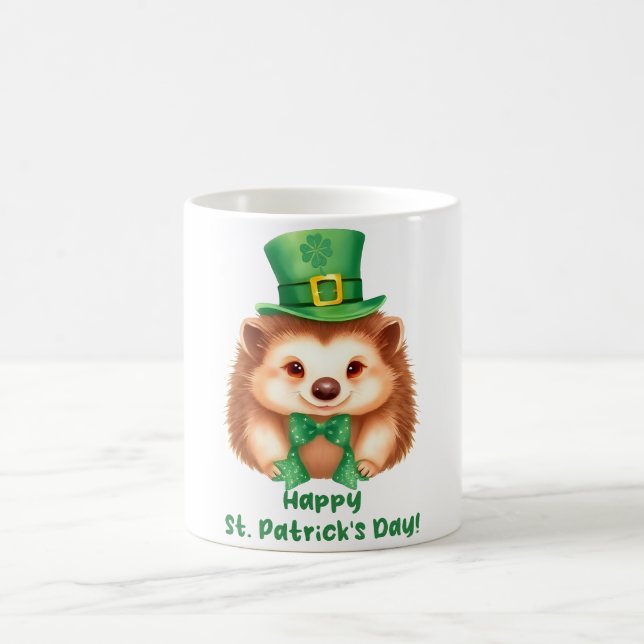 Igel Gráinneog Happy St. Patricks Day Kaffemugg (Center)