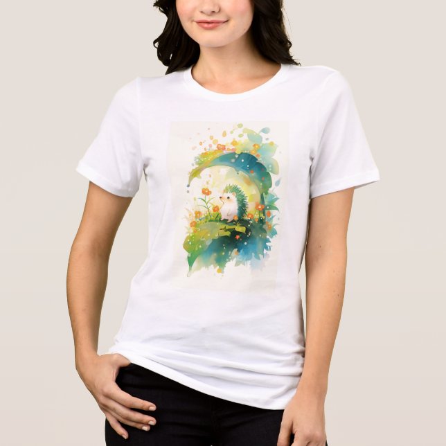 Igelkott Blad Hideaway T Shirt (Framsida)
