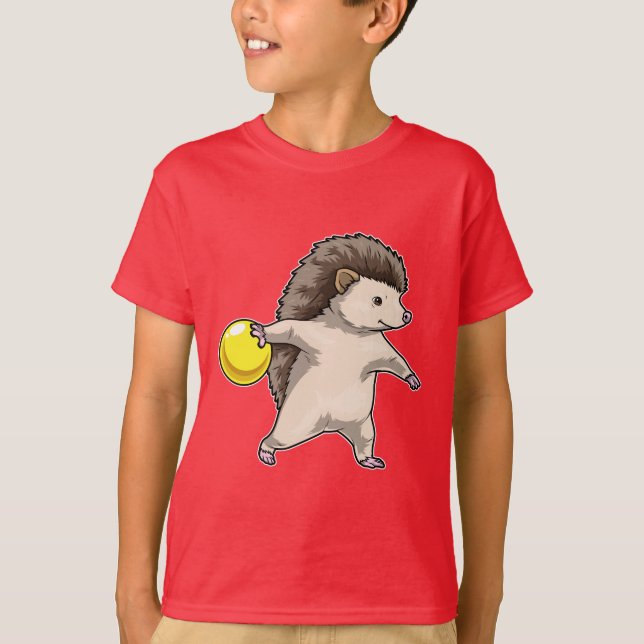 Igelkott Bowling Bowlingskula T Shirt (Framsida)