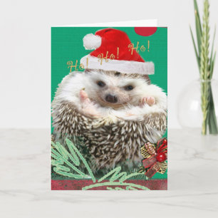 Igelkott HO! HO! HO! Helgkort