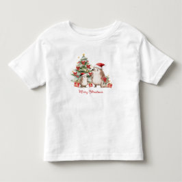 Igelkott Julgran Presenterar Barn T Shirt