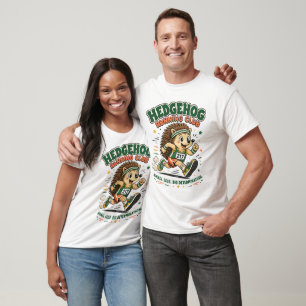Igelkott Löpklubb Söt Maskot T-Shirt