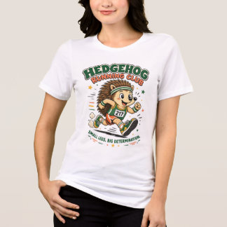 Igelkott Löpklubb Söt Maskot T-Shirt