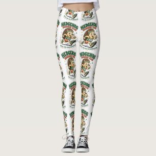 Igelkott Löpklubb Söt Maskot T-Shirt Leggings