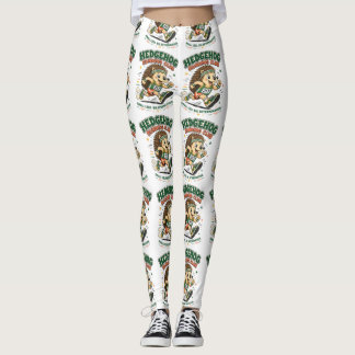 Igelkott Löpklubb Söt Maskot T-Shirt Leggings