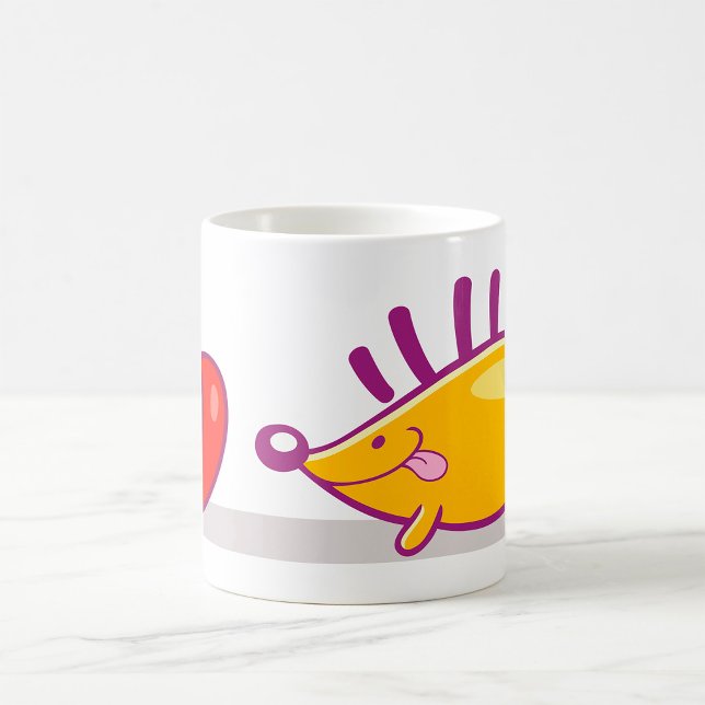 Igelkott Och Ett Äpple Kaffemugg (Skapare uppladdad)