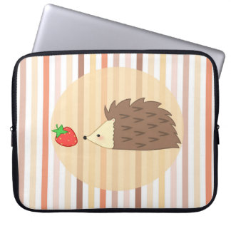 Igelkott och jordgubbe laptop sleeve