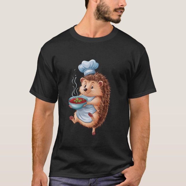 Igelkott som äter borsjtj t shirt (Framsida)
