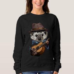Igelkott som spelar akustisk gitarrspelande igelko t shirt