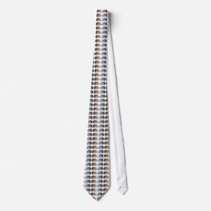 Igelkottälskare Tie - rosa Aquagultbakgrund Slips