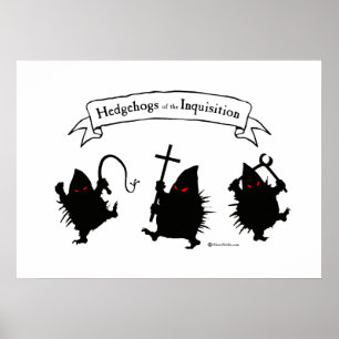 Igelkottar av räfsten poster