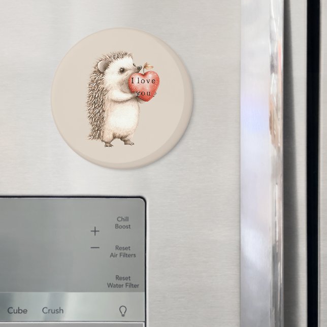 Igelkottar med hjärta älskar magnet (In Situ (Fridge))