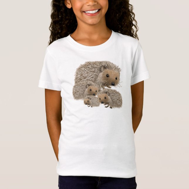 Igelkottfamilj T Shirt (Framsida)