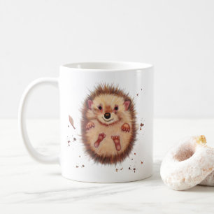 Igelkottkaffemugg. "Mig ❤️igelkottar", Kaffemugg