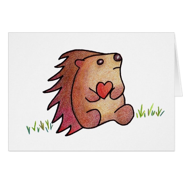 IGELKOTTKÄRLEK! HÄLSNINGSKORT (Framsidan Horizontal)