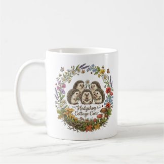 Igelkottsstugans Besättning Söt Familj Blomsterkra Kaffemugg