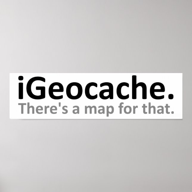 iGeocache Funny Poster (Framsidan)