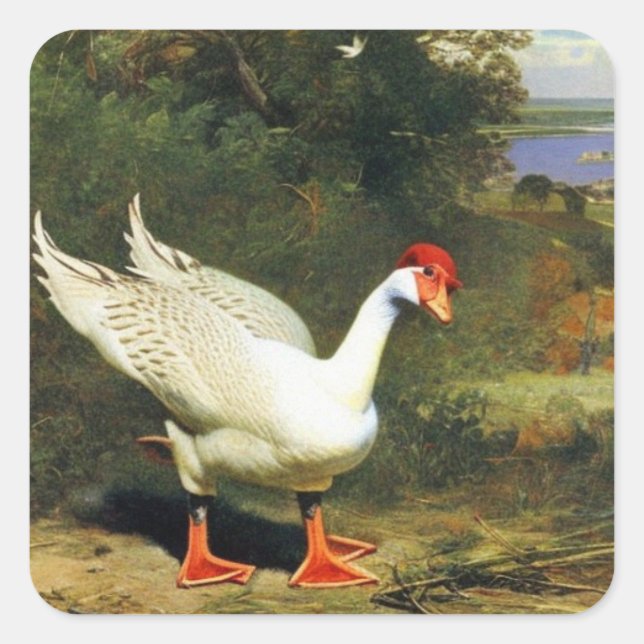 IGF-fästare Fyrkantigt Klistermärke (Framsida)