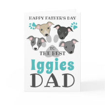 Iggies hundpappa italiensk mops Söt fars dag