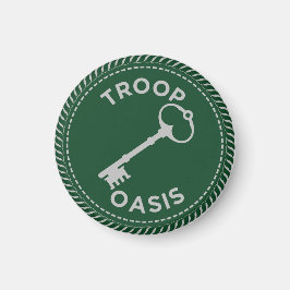 IGGPPCamp 2022 Troop Pride Magnet grönt