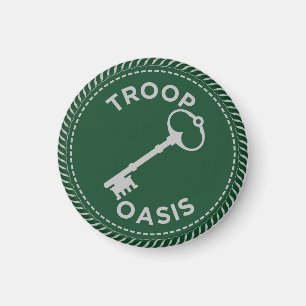 IGGPPCamp 2022 Troop Pride Magnet grönt