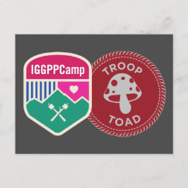 IGGPPCamp 2022 Troop Pride Postcard red Vykort