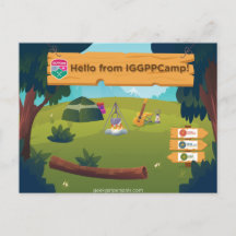 IGGPPCamp Hälsningar Postkort