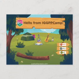 IGGPPCamp Hälsningar Postkort Vykort