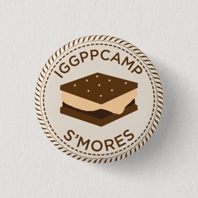 IGGPPCamp S'mores emblem Knapp (Framsida)
