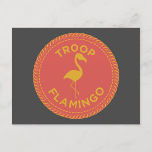 IGGPPCamp Troop Flamingo-vykort Vykort