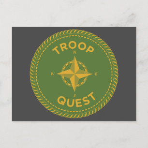 IGGPPCamp Troop Quest-vykort Vykort