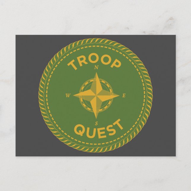 IGGPPCamp Troop Quest-vykort Vykort (Framsida)