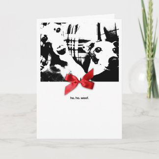 Iggy jul Ho. Ho. Woof. Helgkort