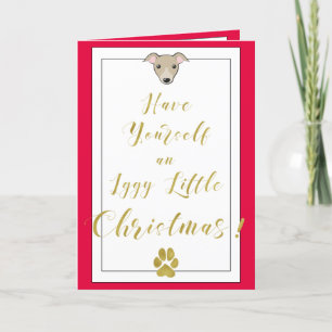 Iggy Little jul Roligt elegant Faux guld skript Helgkort