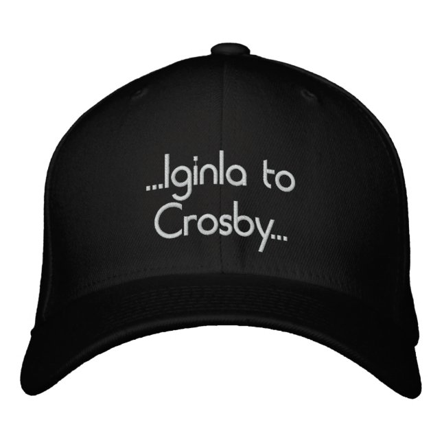 Iginla till Crosby Broderad Keps (Framsida)