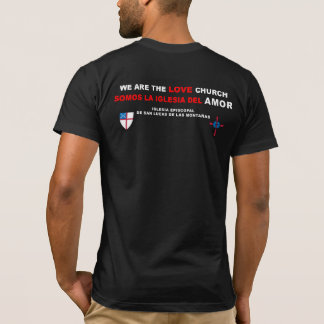 IGLESIA DEL KÄRLEK T-SHIRT ESPANOL CON ESCUDO