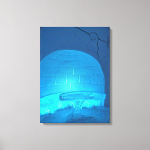 Igloo Room at Hotel de Glace, Quebec, Kanada Canvastryck