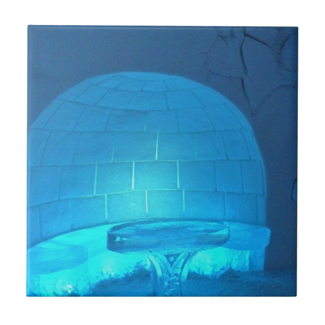 Igloo Room at Hotel de Glace, Quebec, Kanada Kakelplatta (Framsidan)