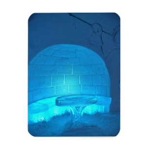 Igloo Room at Hotel de Glace, Quebec, Kanada Magnet