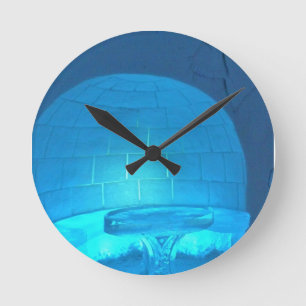 Igloo Room at Hotel de Glace, Quebec, Kanada Rund Klocka