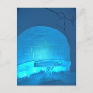 Igloo Room at Hotel de Glace, Quebec, Kanada Vykort