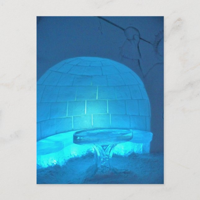 Igloo Room at Hotel de Glace, Quebec, Kanada Vykort (Framsida)