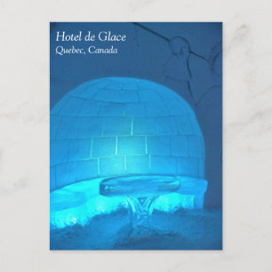 Igloo Room at Hotel de Glace, Quebec, Kanada Vykort