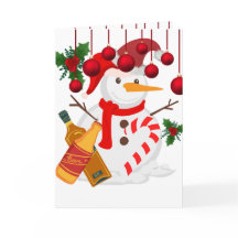 Igloo with Beer - roligt julhälsningskort